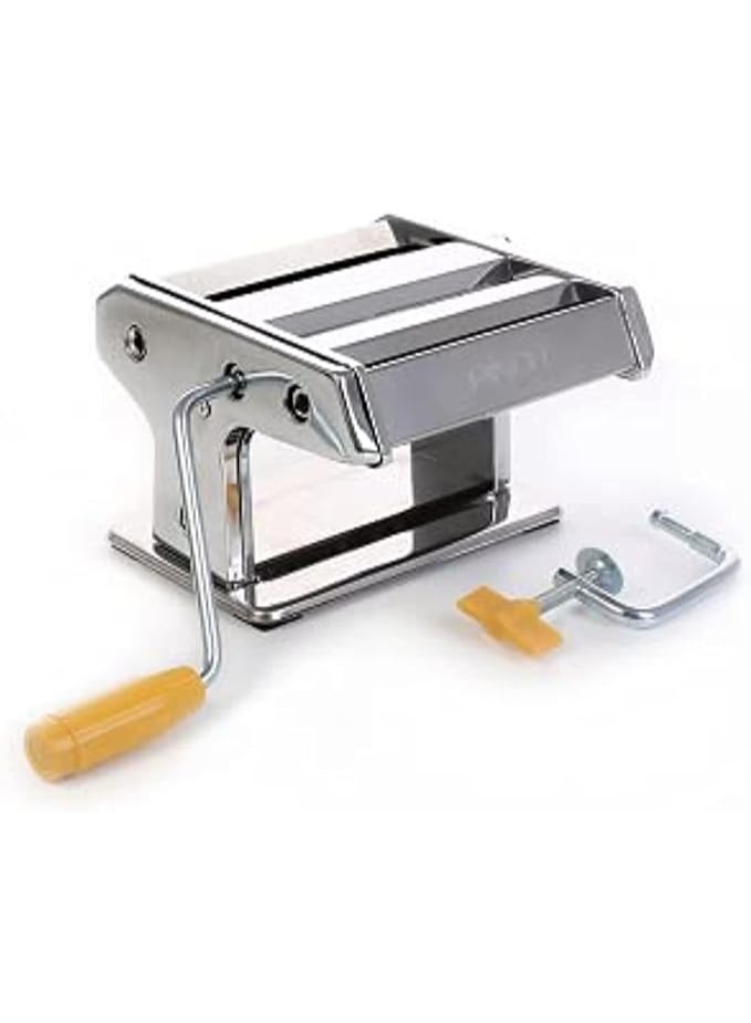 ماكينة صنع المعكرونة اليدوية، فضية اللون - Image 1